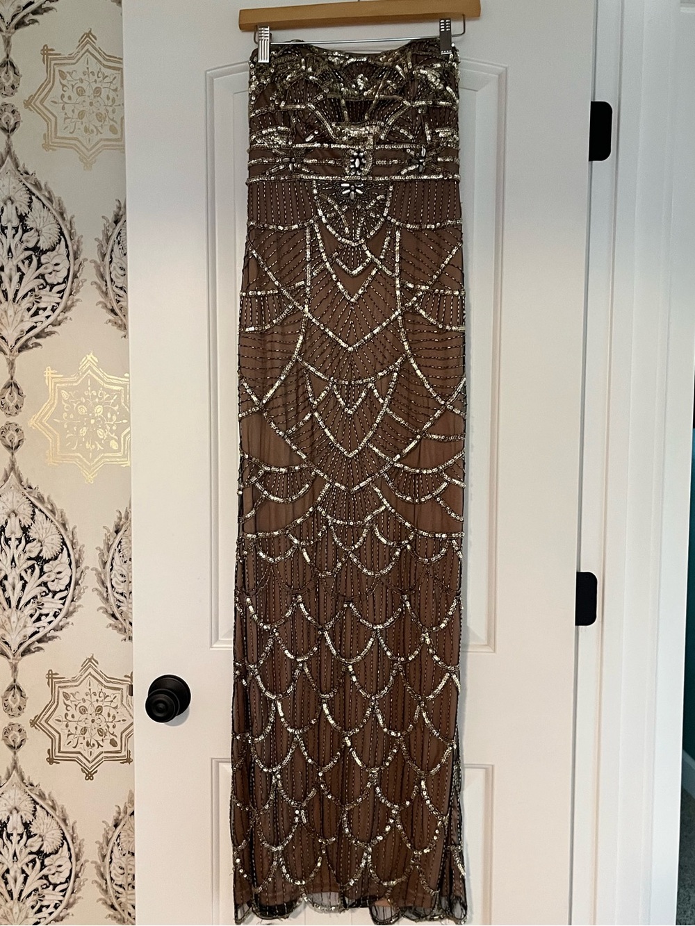 Sue Wong Disney Beaded Dress size 6 as is